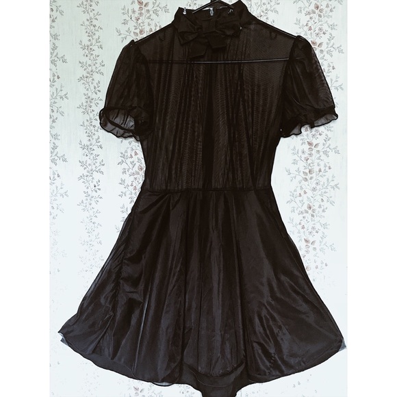 Valfre Dresses & Skirts - Absolutely cute sheer top black Valfre dress.